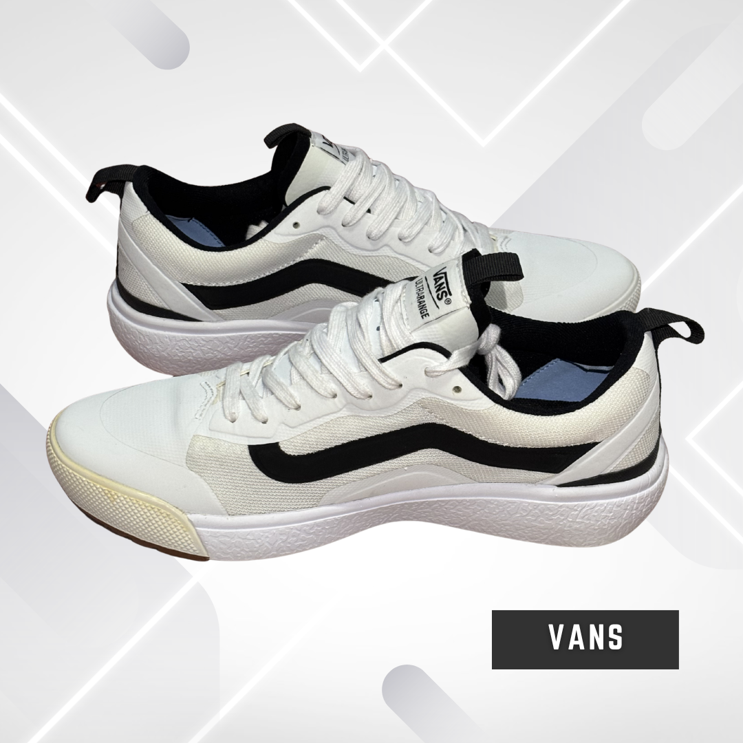 Vans Sneakers Unisexe – Taille 8.5 US – Chaussures Skate Casual – Usagé Bon État