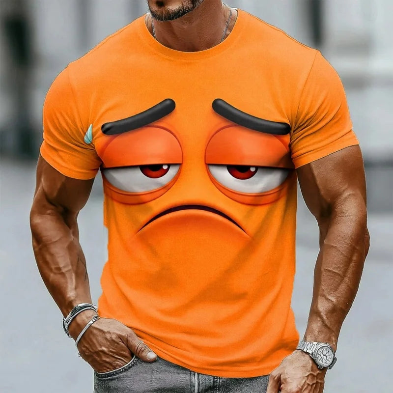 T-Shirt Homme Imprimé 3D Humoristique Style Streetwear