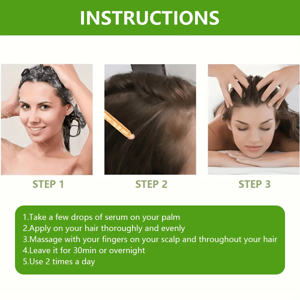 Huile capillaire organique au romarin et menthe pour croissance et hydratation des cheveux