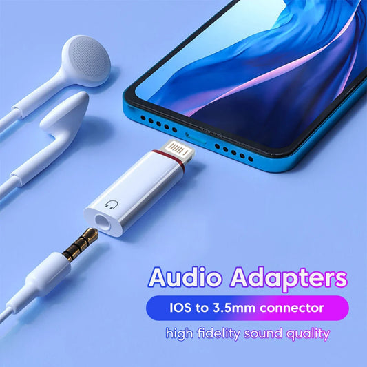Adaptateur Olaf Lightning vers Jack 3.5 mm pour iPhone avec port USB-C – connecteur audio pour écouteurs