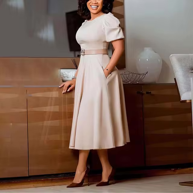 Robe longue fluide – Mode féminine Lakou Art Store