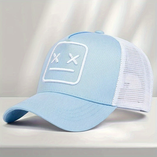 Casquette baseball unisexe brodée avec motif robot