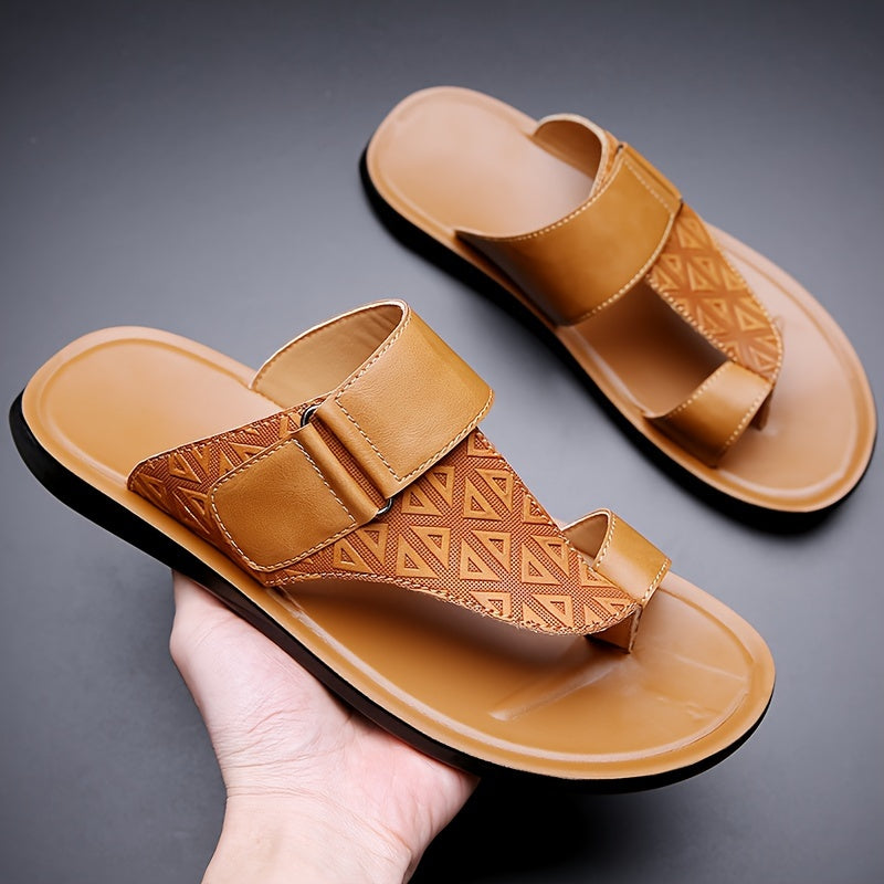 Sandales légères pour homme – semelle PU antidérapante, design géométrique, style casual été