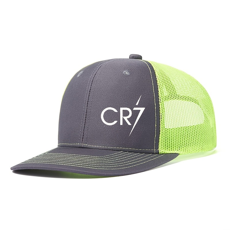 Casquette CR7 imprimée avec visière incurvée