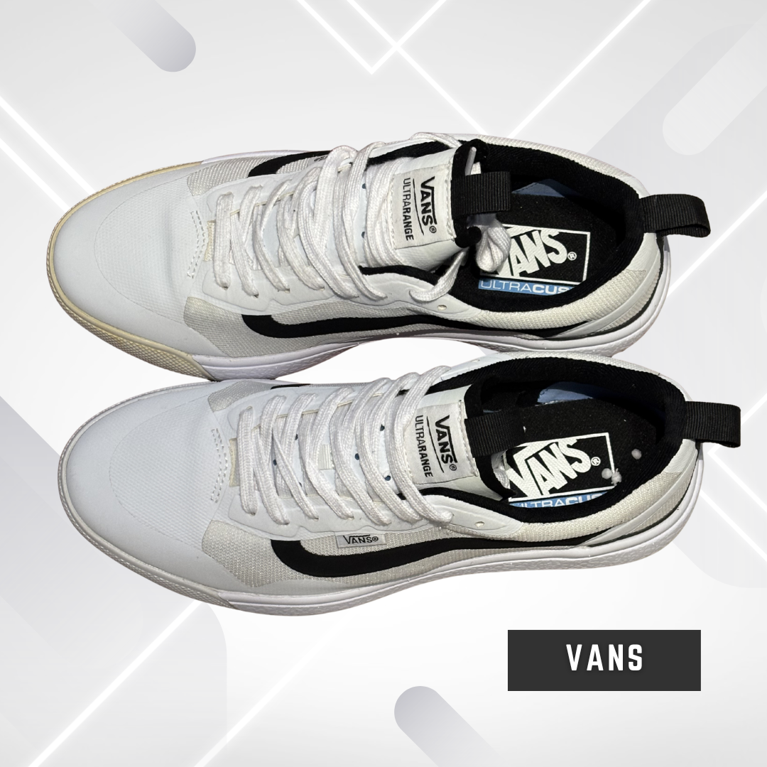 Vans Sneakers Unisexe – Taille 8.5 US – Chaussures Skate Casual – Usagé Bon État