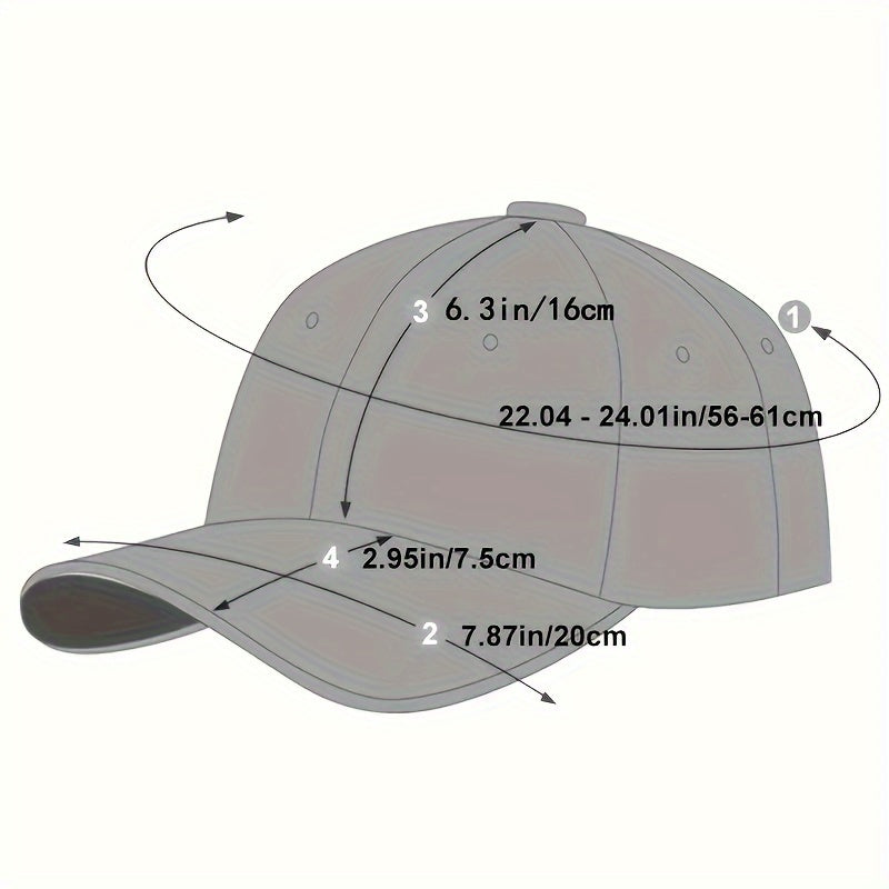 Casquette baseball unisexe brodée avec motif robot