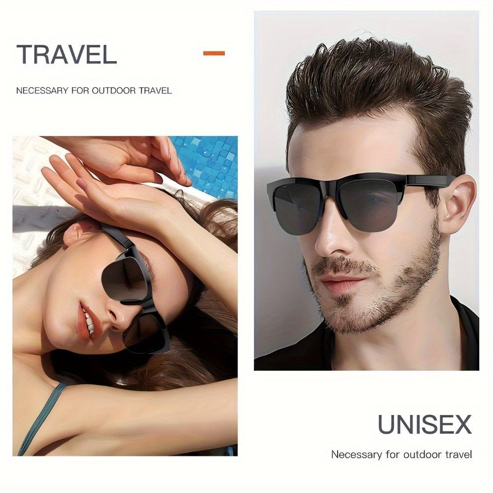 Lunettes noires connectées avec design moderne