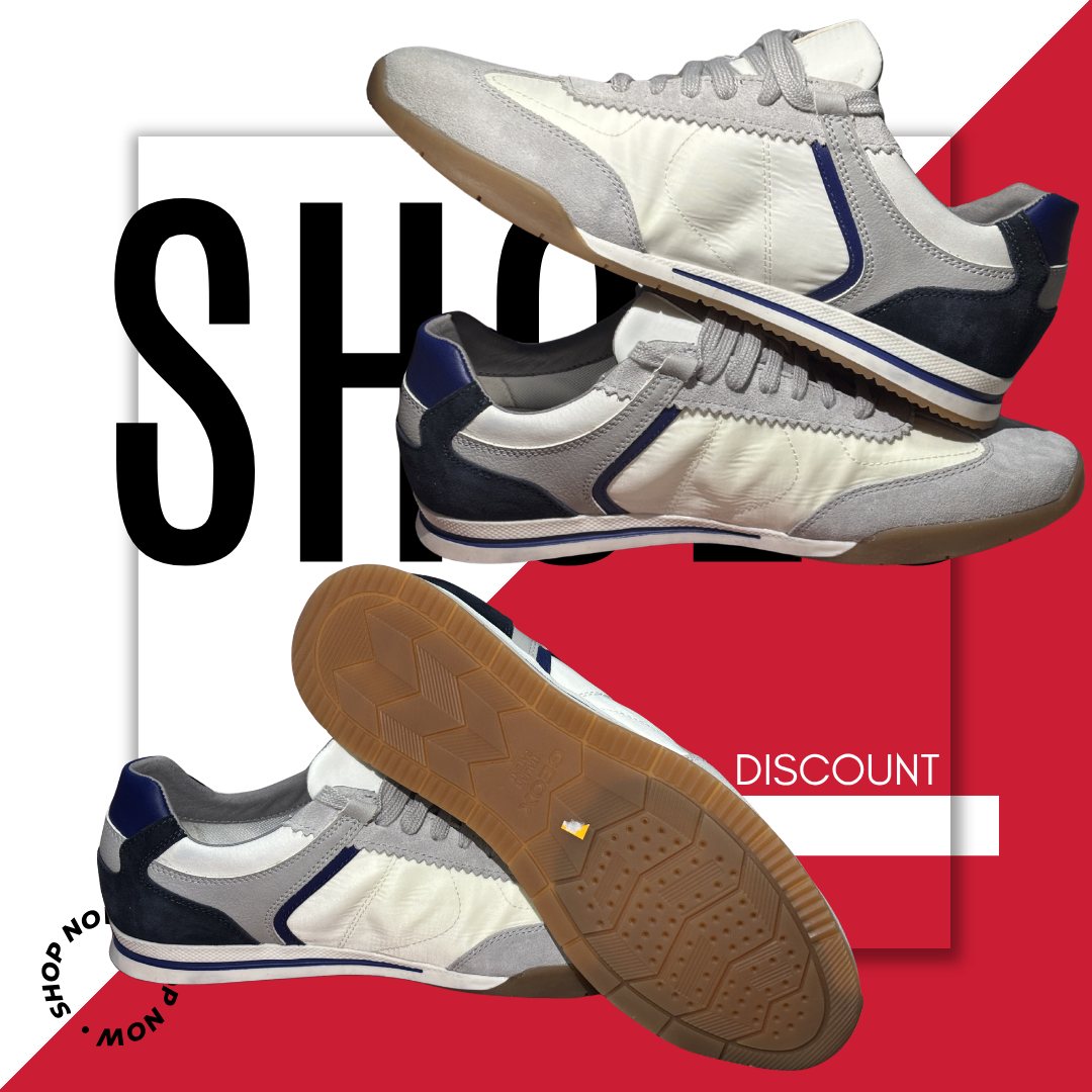 Geox Respira Sneakers Homme – Taille 11 US – Chaussures Confort Respirantes – Usagé Bon état