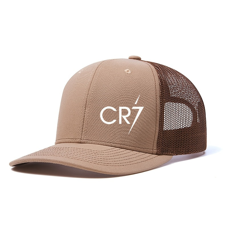 Casquette CR7 imprimée avec visière incurvée