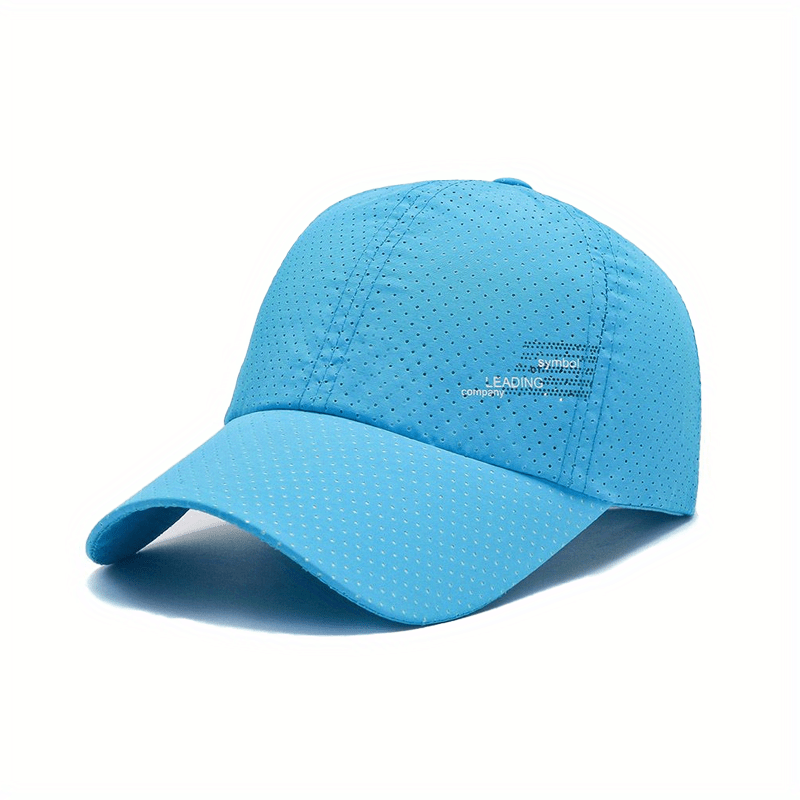 Casquette baseball homme, profil latéral montrant le filet respirant