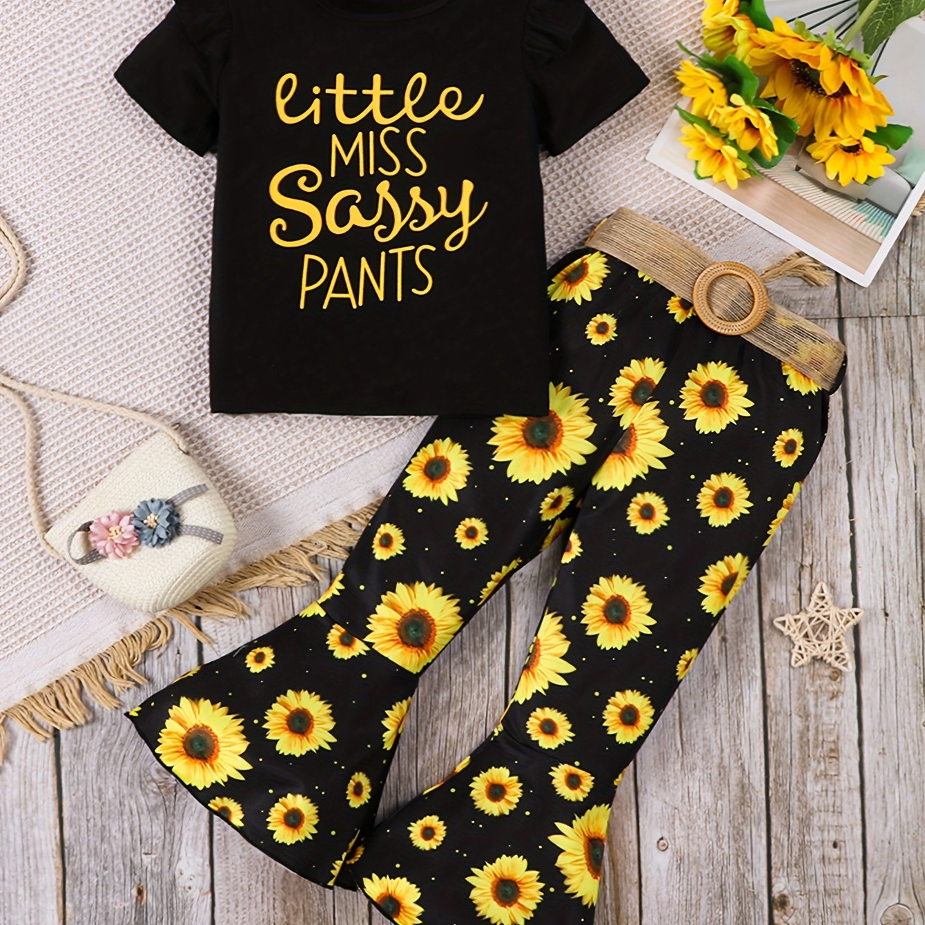 Robe fleurie pour fille avec cardigan uni à manches longues, parfaite pour la mi-saison