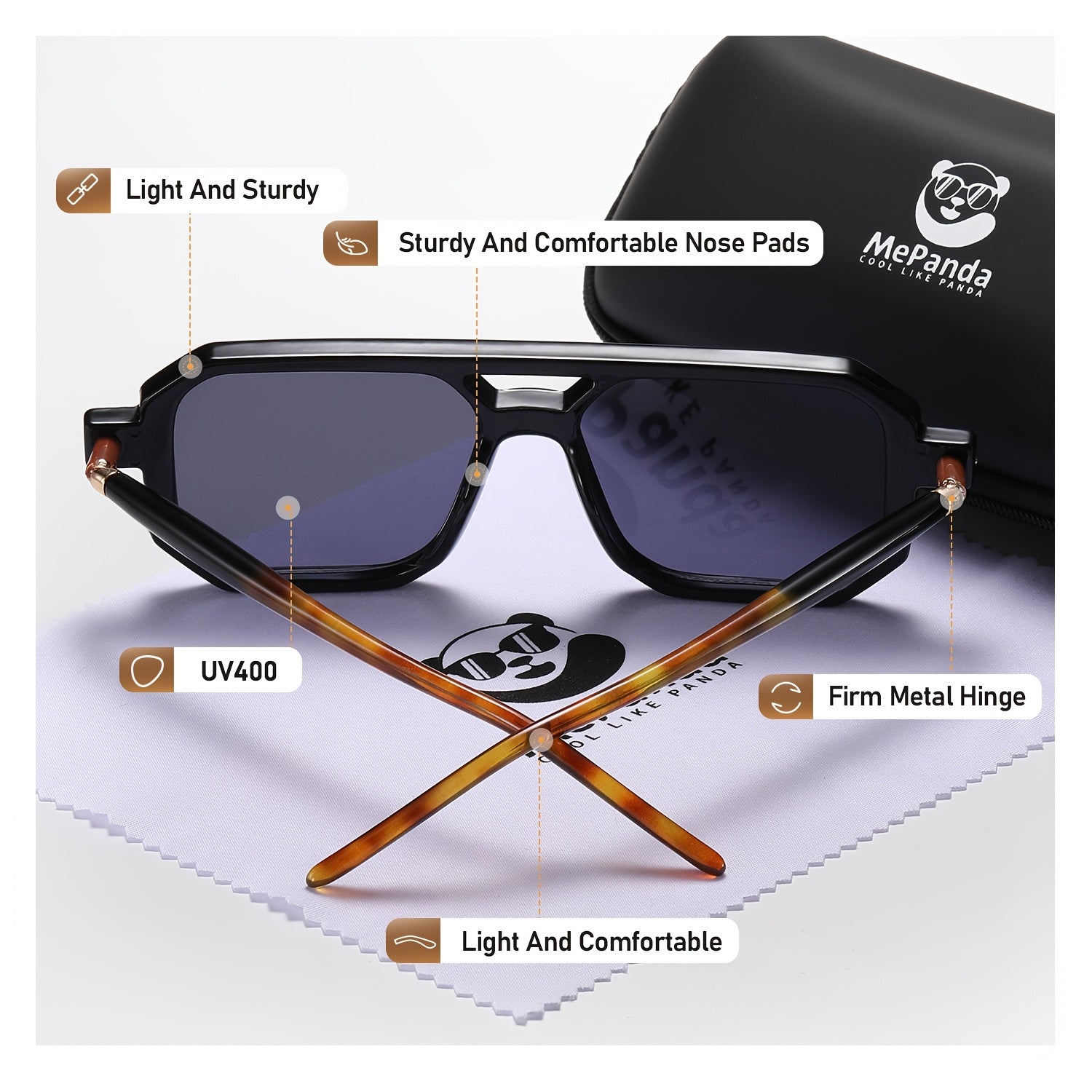 Lunettes MEPANDA à monture carrée unisexe