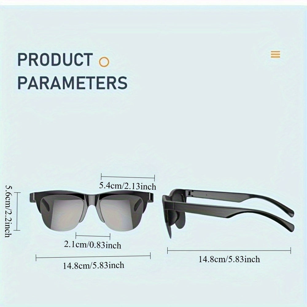 Lunettes noires connectées avec design moderne