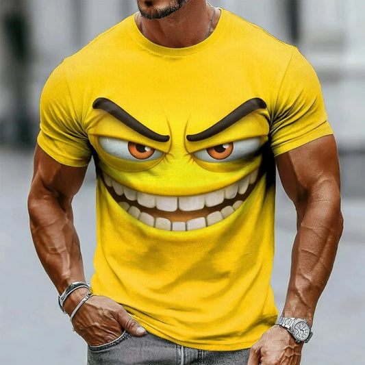 T-Shirt Homme Imprimé 3D Humoristique Style Streetwear