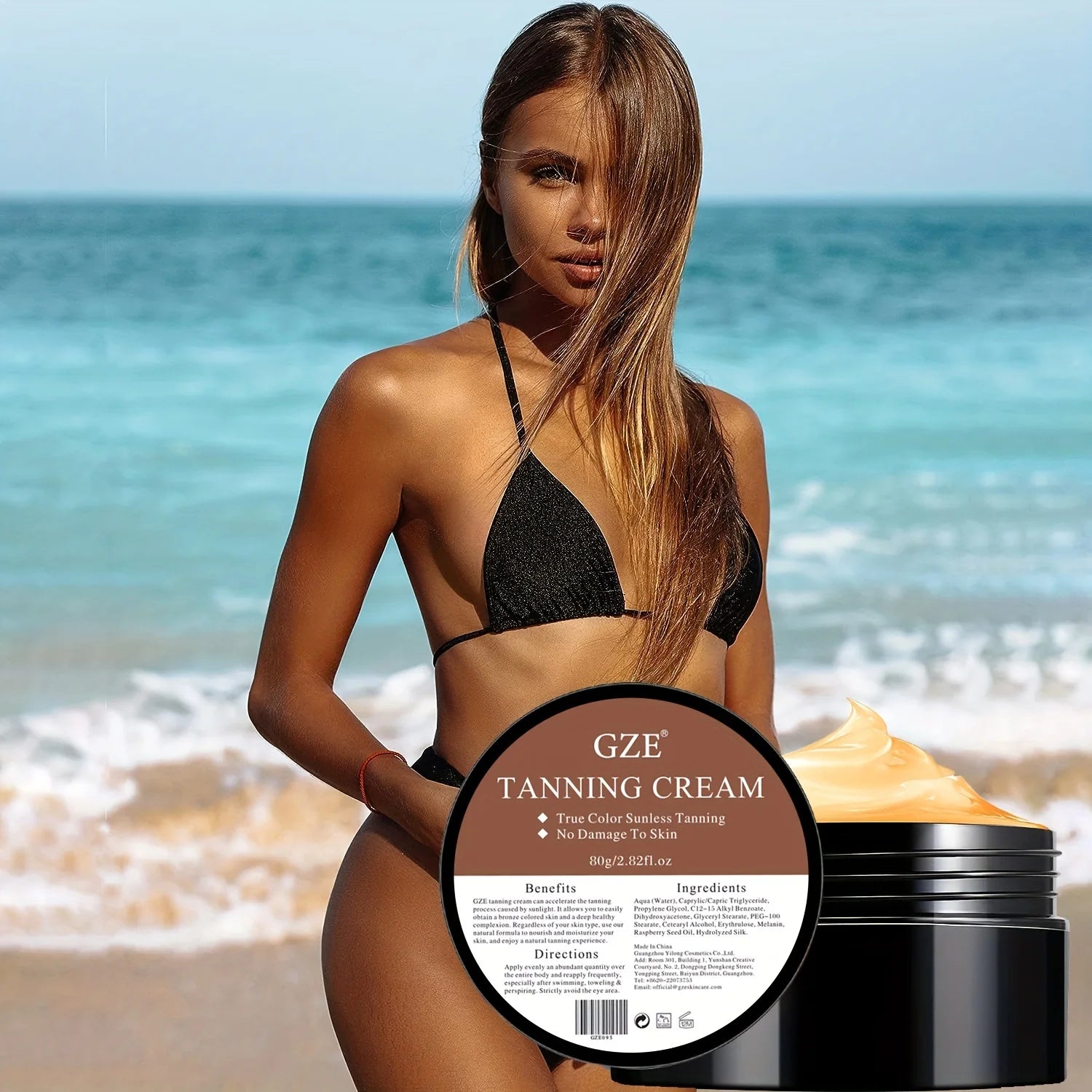 Soin autobronzant GZE - effet bronzé naturel pour tous les types de peau