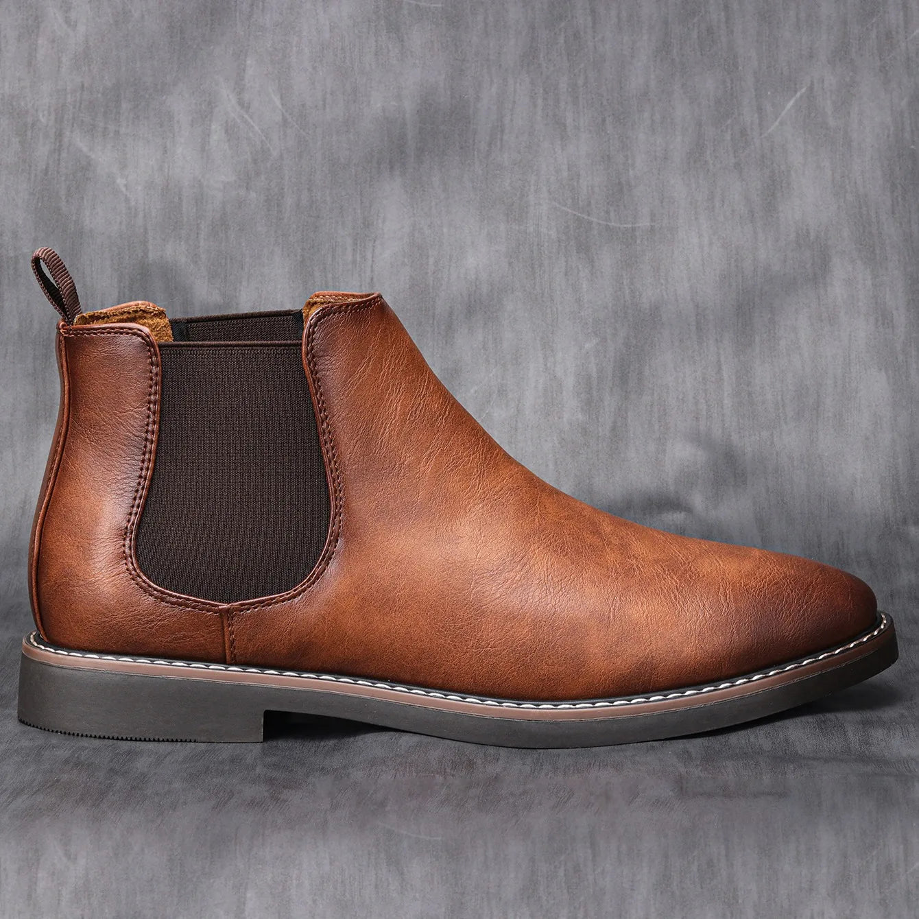 Bottes Chelsea rétro pour homme en cuir, confortables, tailles 40 à 46