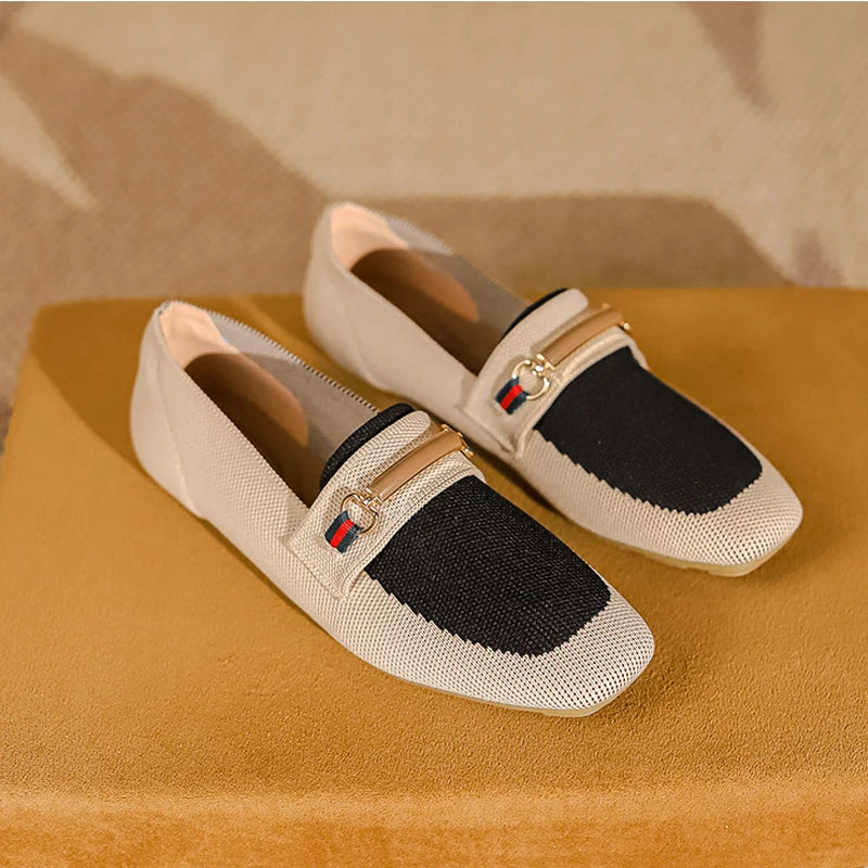 Chaussures plates antidérapantes pour femme, disponibles en grandes tailles