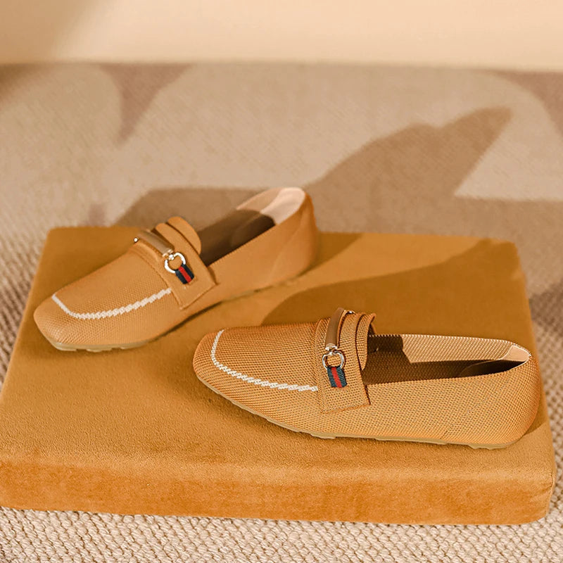 Chaussures plates antidérapantes pour femme, disponibles en grandes tailles