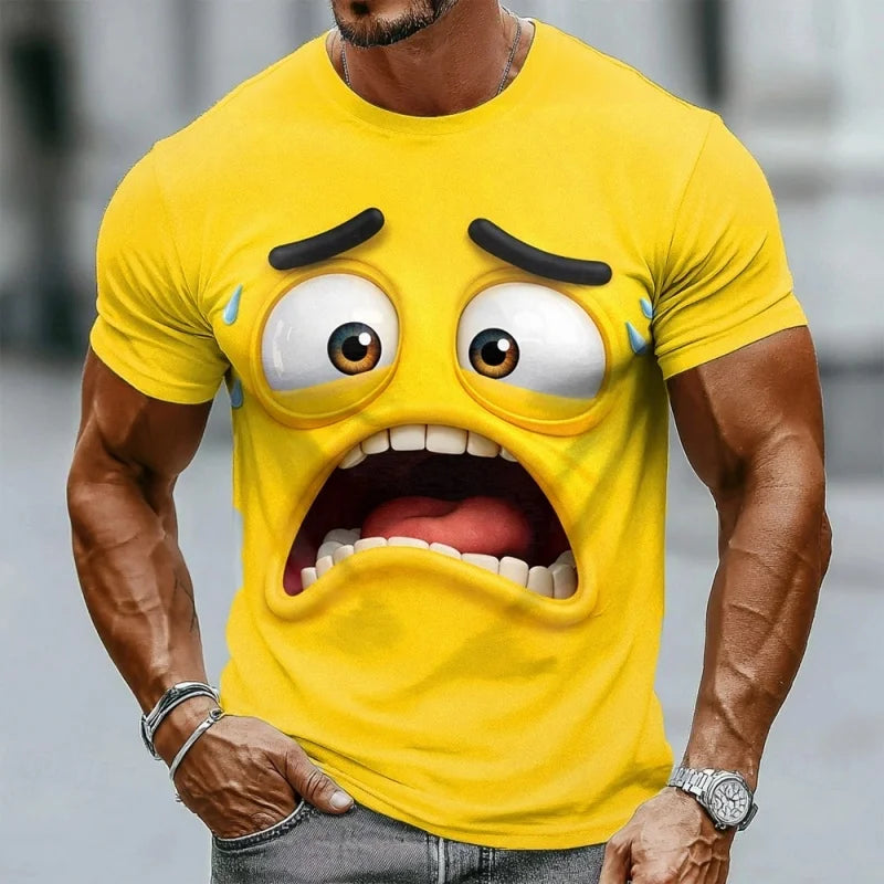 T-Shirt Homme Imprimé 3D Humoristique Style Streetwear