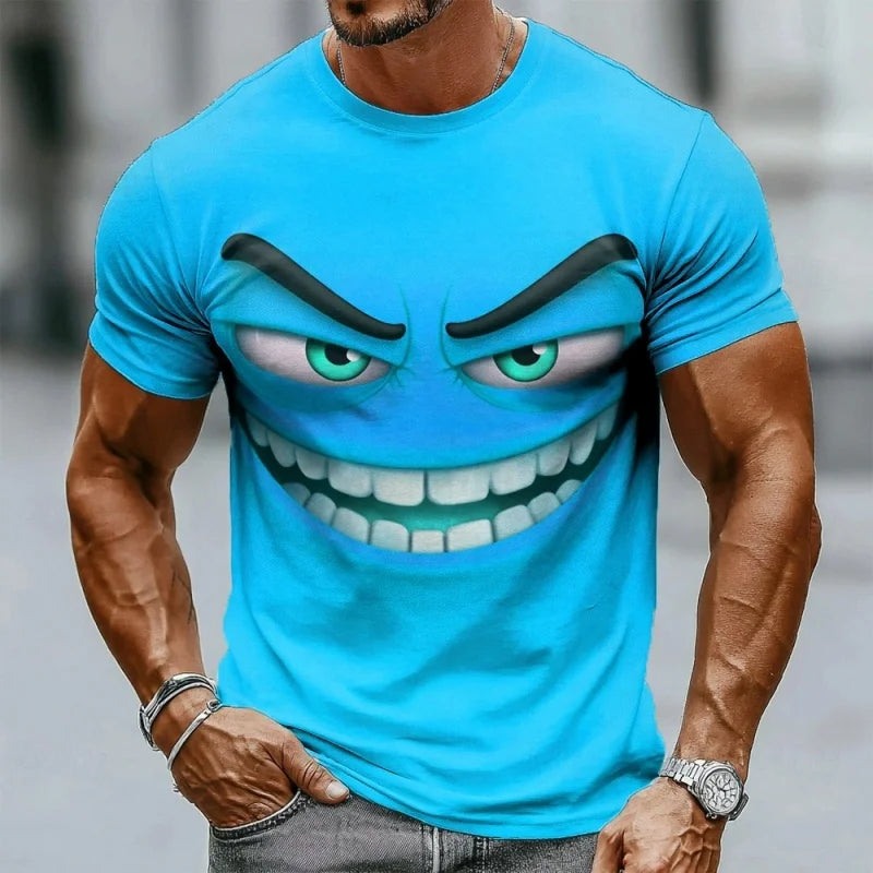 T-Shirt Homme Imprimé 3D Humoristique Style Streetwear