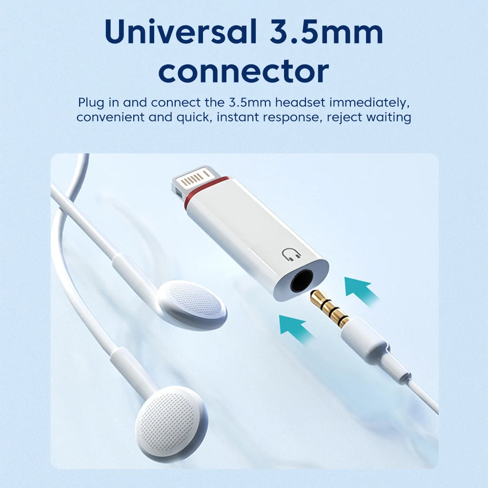 Adaptateur Olaf Lightning vers Jack 3.5 mm pour iPhone avec port USB-C – connecteur audio pour écouteurs