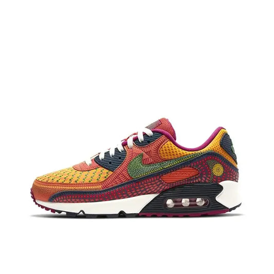 Baskets Nike Air Max 90 vert citron en cuir et tissu, amorti performant et style tendance