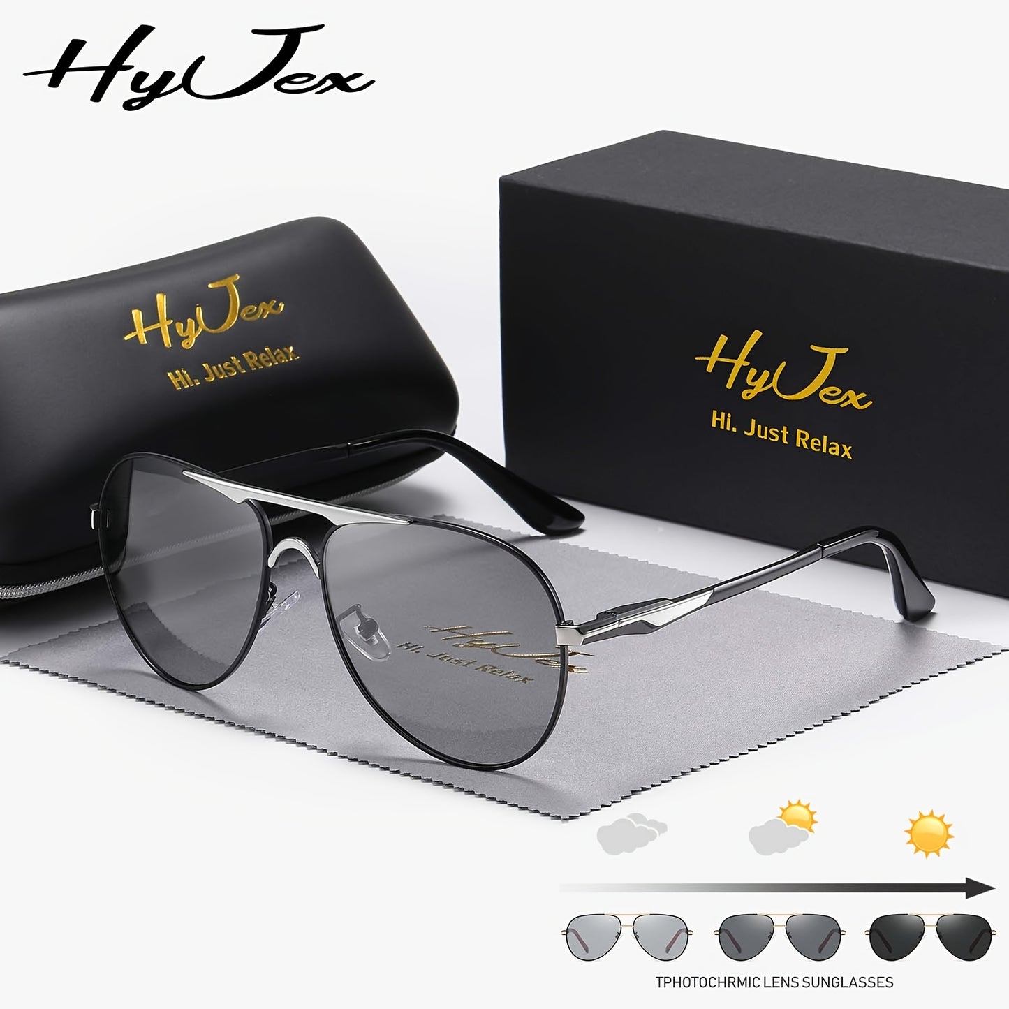 Lunettes HYJEX polarisées avec verres teintés
