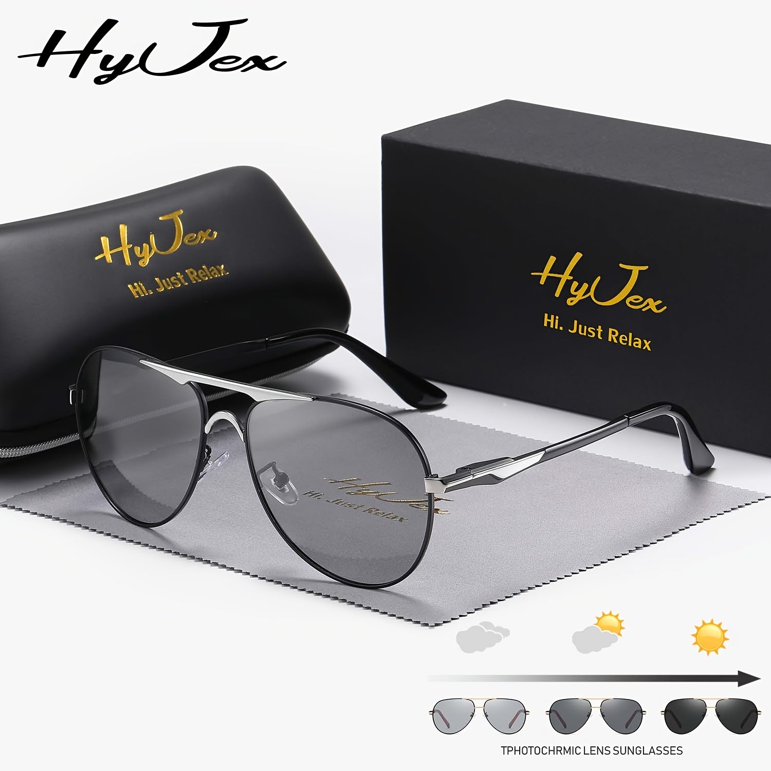 Lunettes HYJEX polarisées avec verres teintés
