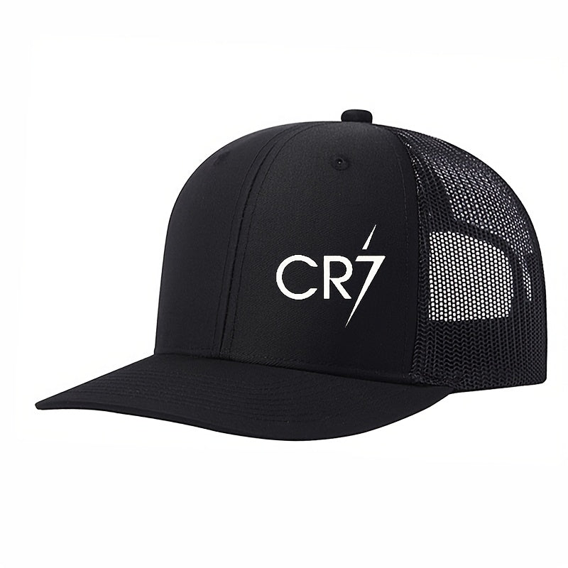 Casquette CR7 imprimée avec visière incurvée