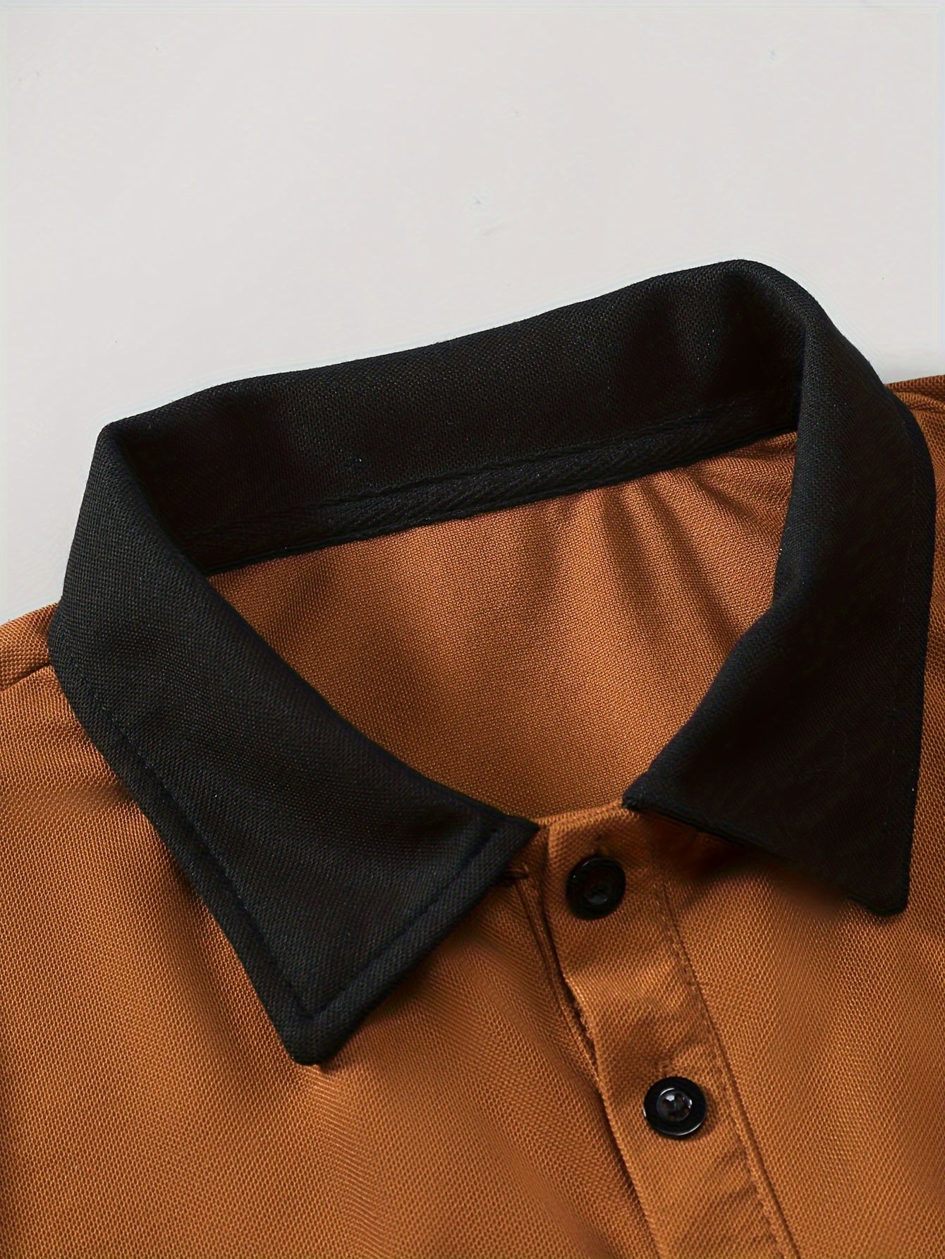 T-shirt homme été imprimé contrasté, manches courtes – style golf et tennis décontracté