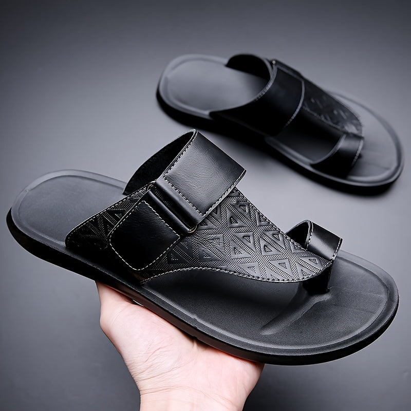 Sandales légères pour homme – semelle PU antidérapante, design géométrique, style casual été