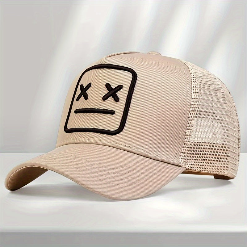 Casquette baseball unisexe brodée avec motif robot