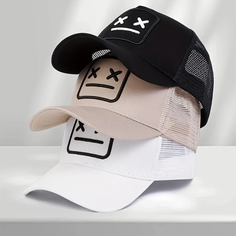 Casquette baseball unisexe brodée avec motif robot