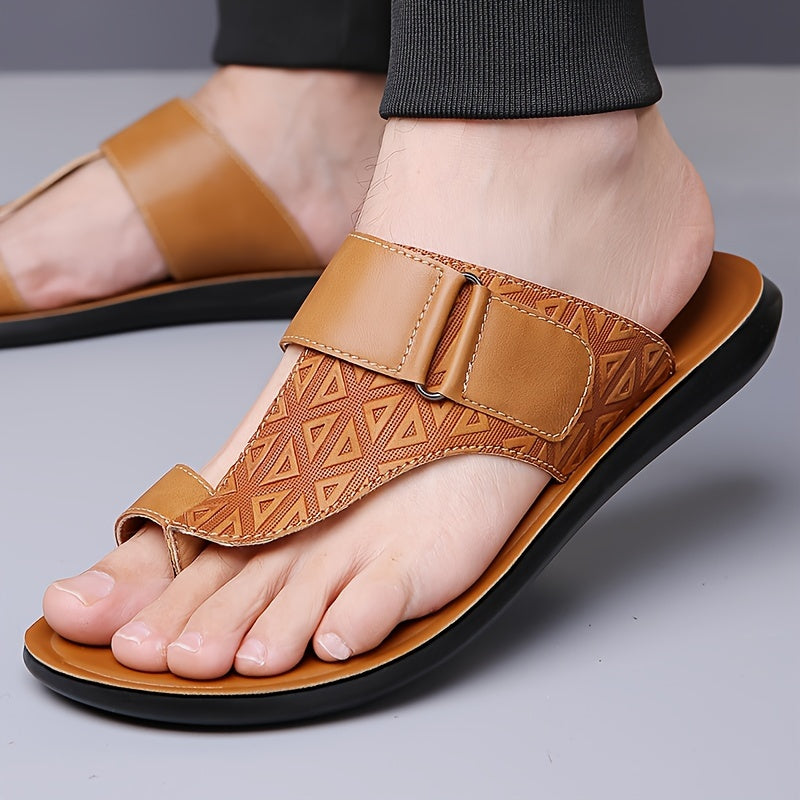 Sandales légères pour homme – semelle PU antidérapante, design géométrique, style casual été