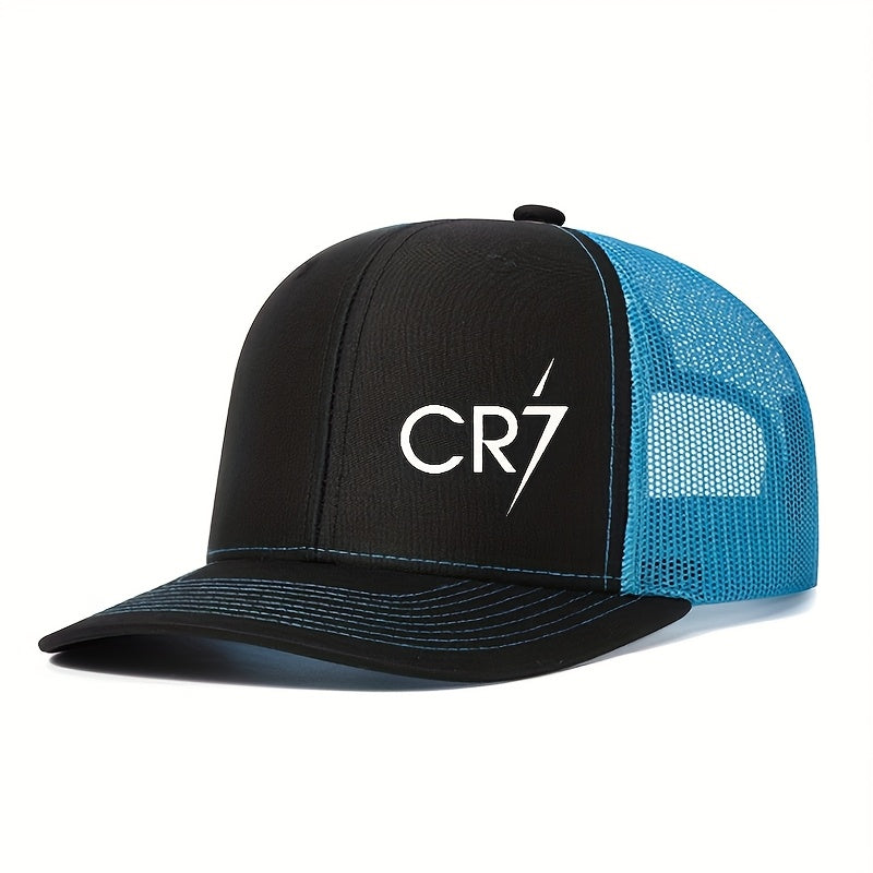 Casquette CR7 imprimée avec visière incurvée
