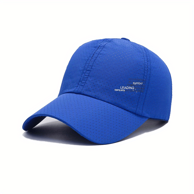 Casquette baseball homme, profil latéral montrant le filet respirant